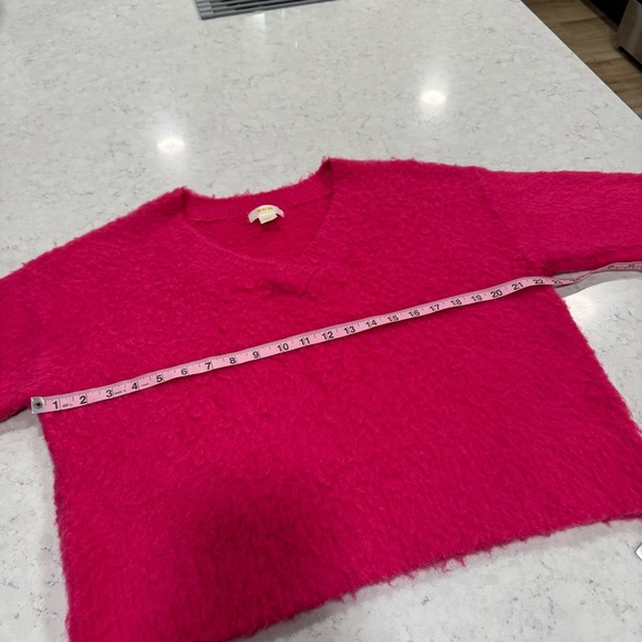 Maeve by Anthropologie Hot Pink/Rose/Fuchsia Super Soft & Comfy 31% Merino Wool - Picture 13 of 16